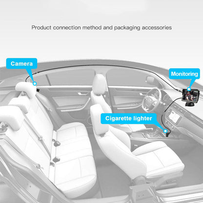 Flag Village Auto Tools In-car Baby Monitoring 5-inch AHD High-definition Car Monitor Infrared Camera