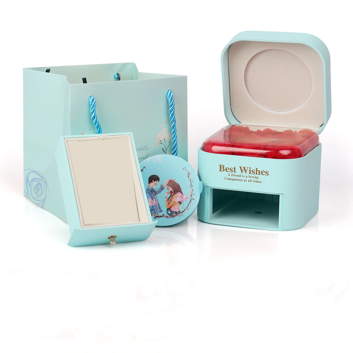 Flag Village Tanabata Romantic Valentine's Day Ring Pendant Gift Box