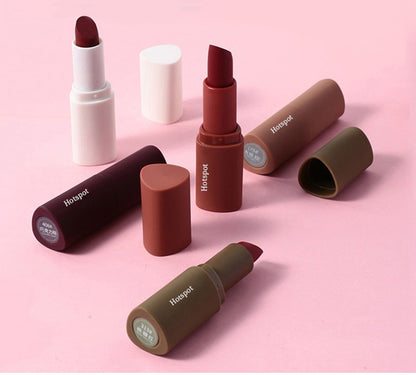 Flag Village Gift Box Lipstick Set Cosmetic Mousse Velvet Matte Waterproof Non-stick Cup