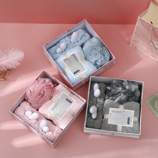 Flag Village Deer Antler Three Piece Towel Gift Box Set