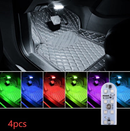 Flag Village Auto Tools Touch-sensitive Usb Charging Atmosphere Lamp In Car