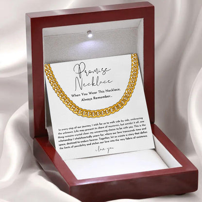 Flag Village Male Stainless Steel Double-sided Ground Cuban Chain Gift Box Set