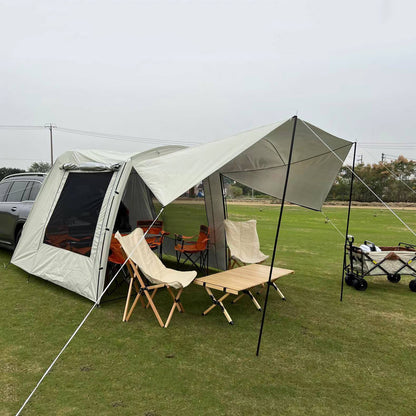 Flag Village Outdoor Self-driving Travel Camping Barbecue Car Tail Extension Tent Multi-person Rain-proof Sunshade Trunk Tent