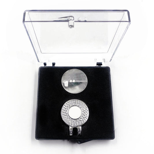 Flag Village Acrylic Transparent Mark Coin Fork Cap Clip Set Gift Box