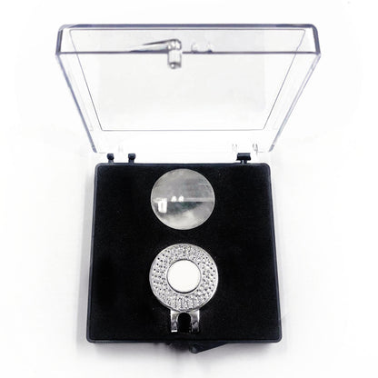 Flag Village Acrylic Transparent Mark Coin Fork Cap Clip Set Gift Box