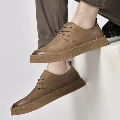 Flag Village Men's Outdoor Cowhide Casual Sneakers