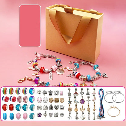 Flag Village Children's Diy Handmade Beaded Bracelet Creative Jewelry Set Gift Box