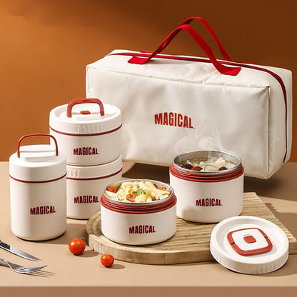 Flag Village Employee Customer Lunch Box, Bento Tableware, Gift Box Set