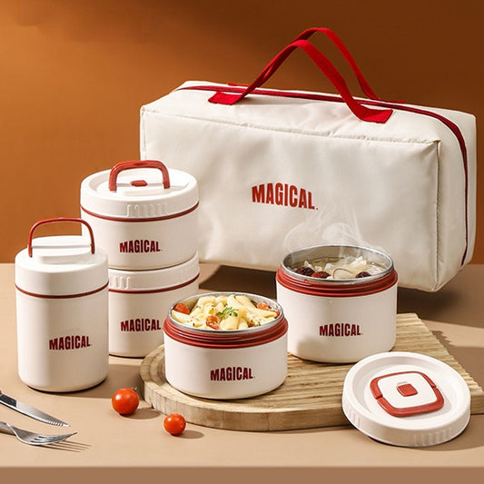 Flag Village Employee Customer Lunch Box, Bento Tableware, Gift Box Set