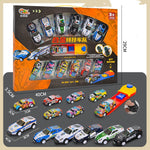 Flag Village Alloy Metal Car Model Non-duplicate Children's Simulation Model Car Set High-grade Gift Box