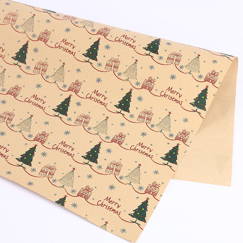 Flag Village Thickened Wrapping Paper For Christmas Gifts