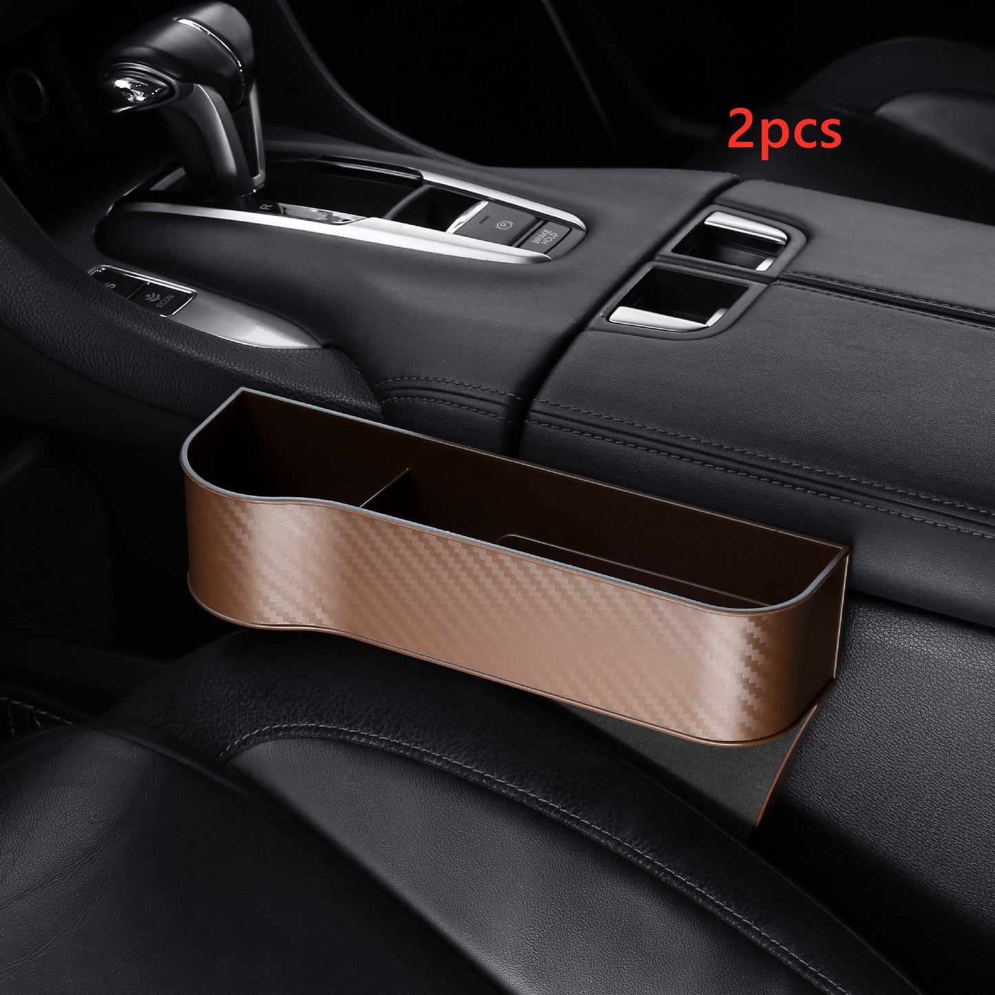 Flag Village Auto Tools Car Organizer Seat Gap Storage Box PU Case Pocket Car Seat Side Slit For Wallet Phone Coins Cigarette Keys Cards Auto Universal
