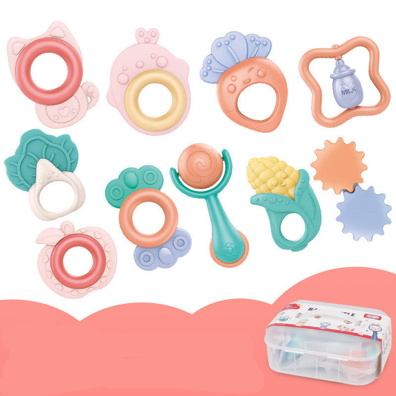 Flag Village Baby Rattle Plastic Toy Gift Box Set