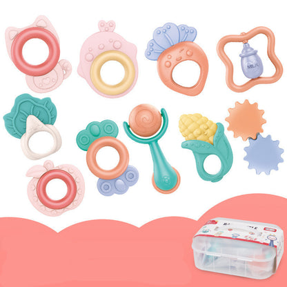 Flag Village Baby Rattle Plastic Toy Gift Box Set