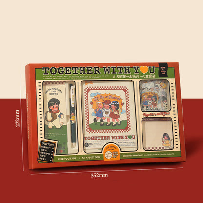 Flag Village Cute Ledger Sticker Gift Box Set