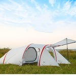 Flag Village Static Nebula Layer  Light 3 Person Tunnel Tent Outdoor Mountaineering Camping