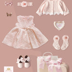 Flag Village Baby High-end Gift Box Little Princess Dress Lace Dress Suit