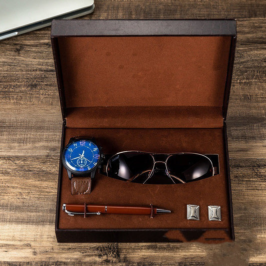 Flag Village Present Gift Box Set Men Watch Sung
