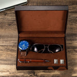 Flag Village Present Gift Box Set Men Watch Sung