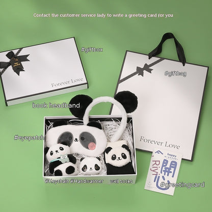 Flag Village Panda Peripheral Gifts Girlfriends Birthday Elements Practical Winter Warm New Years's Banquet Hand Box Christmas