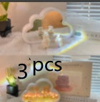 Flag Village Tulip Night Lamp DIY Material Cloud Tulips Night Lamp Decorative Mirrors Photo Frame LED Table Lights Korean Creative Desk Bedroom Handmade Birthday Gifts