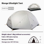 Flag Village Ultralight 20D Silicone Portable Rainproof Camping Tent