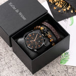 Flag Village Gift Box Set Men's Quartz Watch Bracelet Fashion
