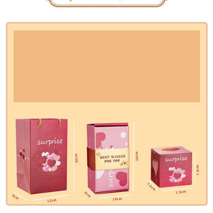 Flag Village Surprise Box Gift Box Explosion Gift Box Surprise Bounce Box Diy Folding Paper Box Money Box Birthday Christmas Anniversary Gift