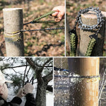 Flag Village Braided Umbrella Rope Camping Survival Pocket Saw