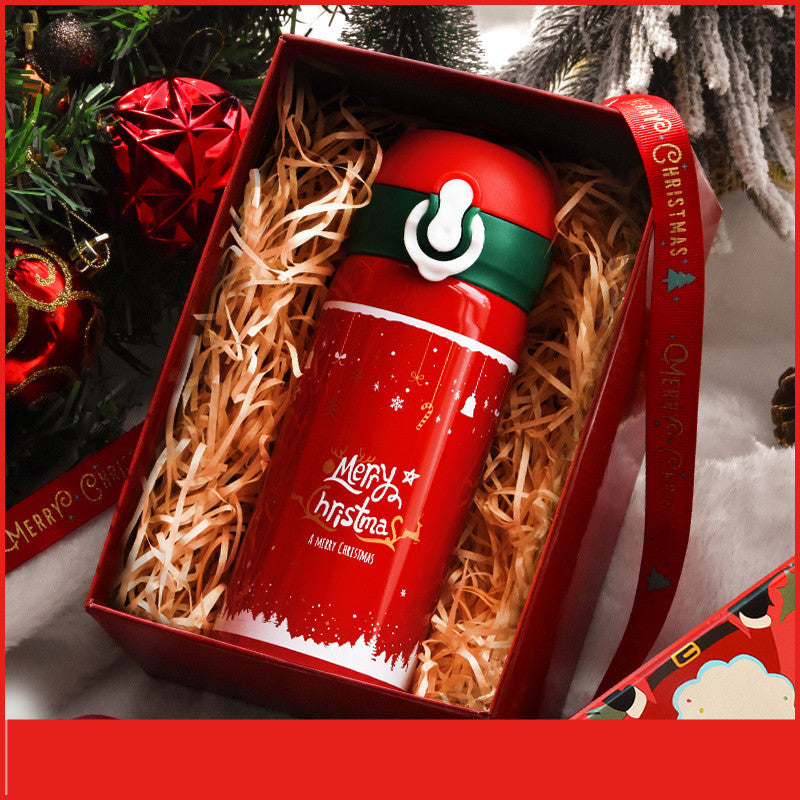 Flag Village Christmas Gift Female Thermos Cup Gift Box Set