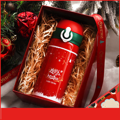 Flag Village Christmas Gift Female Thermos Cup Gift Box Set