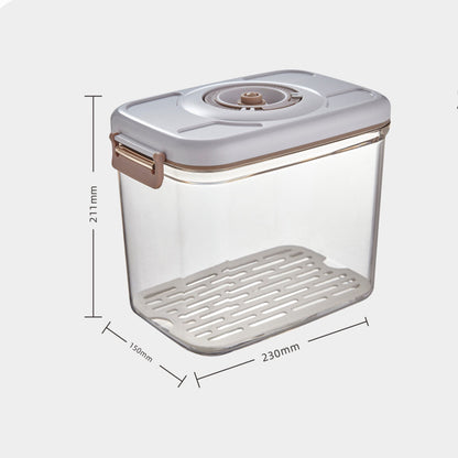 Flag Village Food Vacuum Storage Box With Free Vacuum Kitchen Sealer Container Transparent Organization Sealed Tank Cans Lunch Box Gift