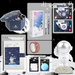 Flag Village Universe Galaxy Exploration Stationery Set Gift Box Spree Birthday Gift Astronaut Notebook Creative Hand Ledger