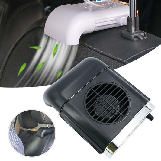 Flag Village Auto Tools Car Fan Magnetic Fan Car Cooler Silent Wireless Charging USB Fan 3Speed Adjustable Universal Car Rear Seat Auto Cooling