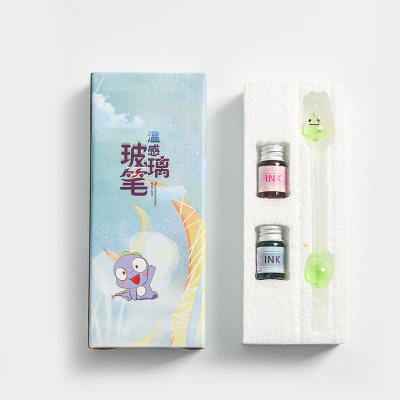 Flag Village Student Temperature Glass Pen Color Gift Box Set