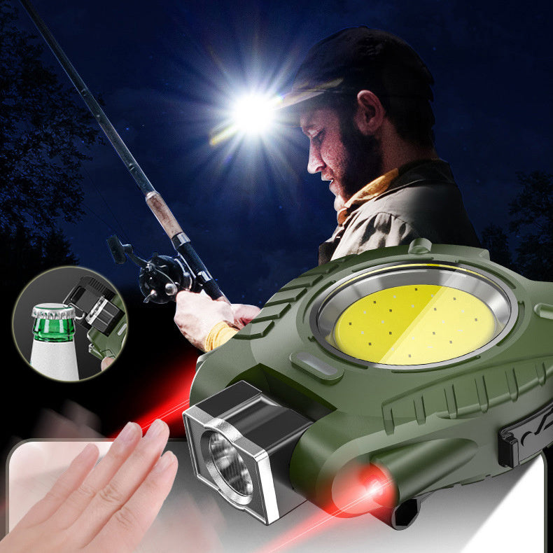 Flag Village Cap Clip Lamp Outdoor Multi-function Clip Cap Working LED Light Keychain