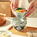 Flag Village Ceramic Bowl Set Housewarming Tableware Suit Gift Box