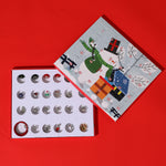 Flag Village Christmas Ornaments Children's Gift Box Countdown Calendar Gift Box Leather Cord Bracelet Set Box