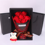 Flag Village 7 Rose Soap Bouquet Gift Box Birthday Gift