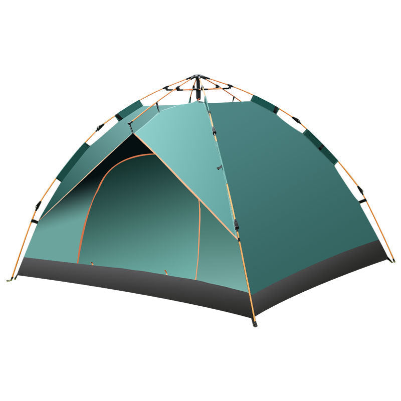Flag Village Camping Outdoor Travel Double-decker Automatic Tent