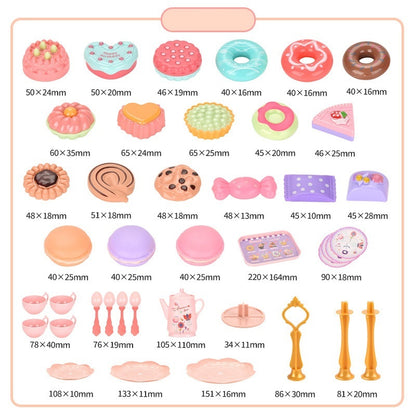 Flag Village Girl Play House Simulation Food Dessert Cake Toy Gift Box Set