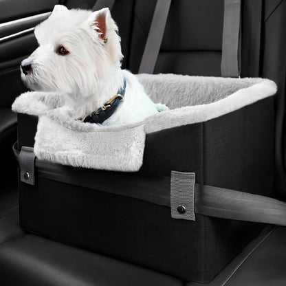 Flag Village Auto Tools Portable Small Dog Car Seat Dog Booster Seat For Car With Clip-On Safety Leash Perfect For Small Pets Pet Products
