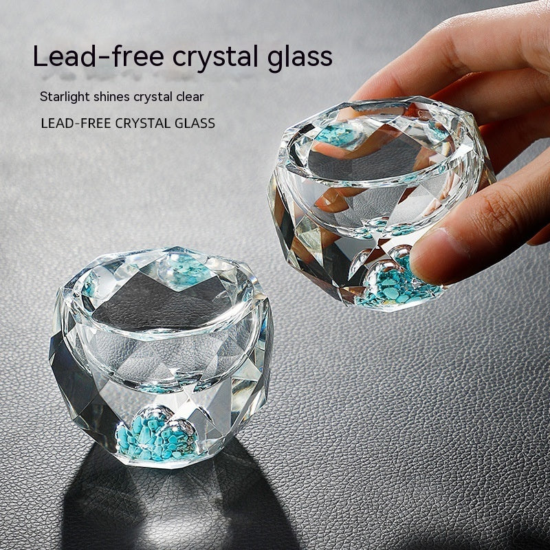 Flag Village Household Wineglass Set Asterism Turquoise Star Diamond Wine Glass Simple Gift Box