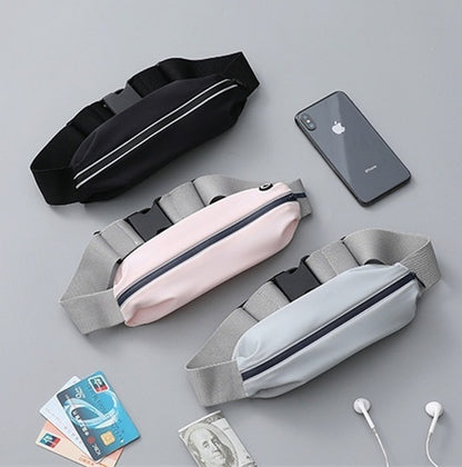 Flag Village Men's And Women's Outdoor Sports Waist Bag Gym Bag Waterproof Storage Bag Sports Bag Invisible Ultra-thin Mini Small Waist Bag