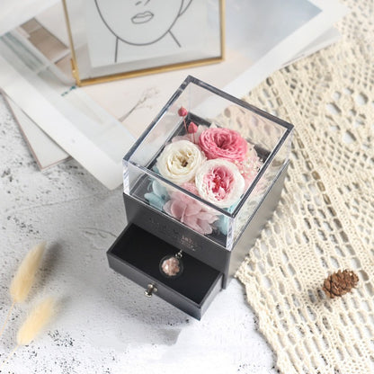 Flag Village Eve Valentine's Day Eternal Flowers Gift Box Ornaments