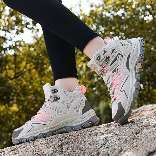 Flag Village Hiking Same High-top Outdoor Shoes Sneaker