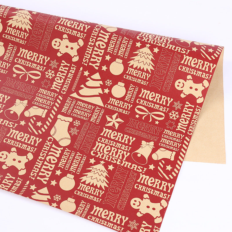 Flag Village Thickened Wrapping Paper For Christmas Gifts