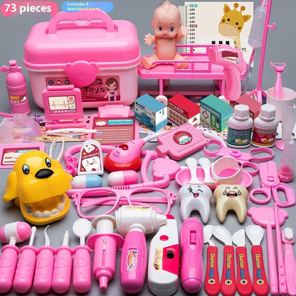 Flag Village Children's Doctor Toy Set Tool Medical Box