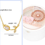 Flag Village Ferris Wheel Induction Lamp Light Luxury Ring Set Chain Jewelry Box