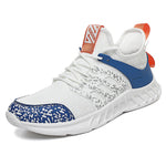 Flag Village Flying Woven Mesh Sneakers New Outdoor Lightweight Breathable Casual Running Shoes